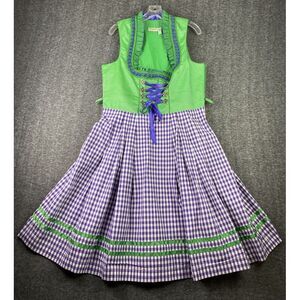 Green and Purple Checkered Dirndl